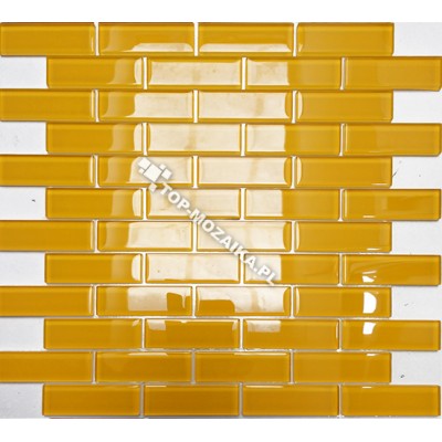 Mozaika Szklana Żółta Cegiełka A 30x30