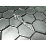 Mozaika Szklana Heksagony Grafit 48