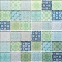 Mozaika szklana Patchwork Blue 30x30