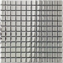 Mozaika Szklana Srebrna Metalizowana 30x30