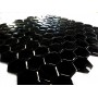 Mozaika szklana heksagon czarna 32,7x29,6