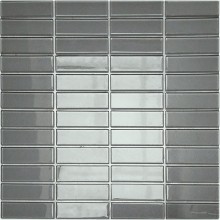 Mozaika szklana szara metalic 30x30