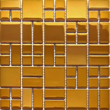 Mozaika Szklana Złota Metalizowana mix 25x25