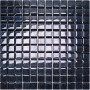 Mozaika szklana czarna z brokatem 1 30x30