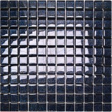 Mozaika Szklana Czarna z Brokatem 1 30x30
