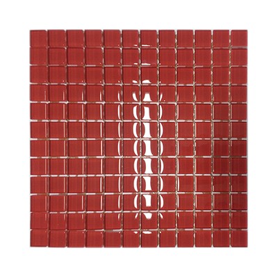 Mozaika szklana czerwona karmin 30x30