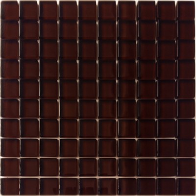 Mozaika szklana brąz czekolada 30x30