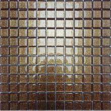 Mozaika Szklana Brąz Brokat 30x30