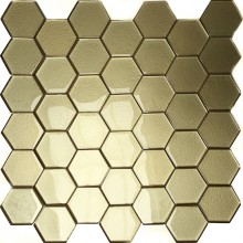 Mozaika Szklana Heksagony Złota 48