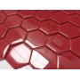 Mozaika Szklana Heksagon Czerwona Red 48