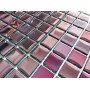 Mozaika Szklana Purpura Metalizowana 25x25